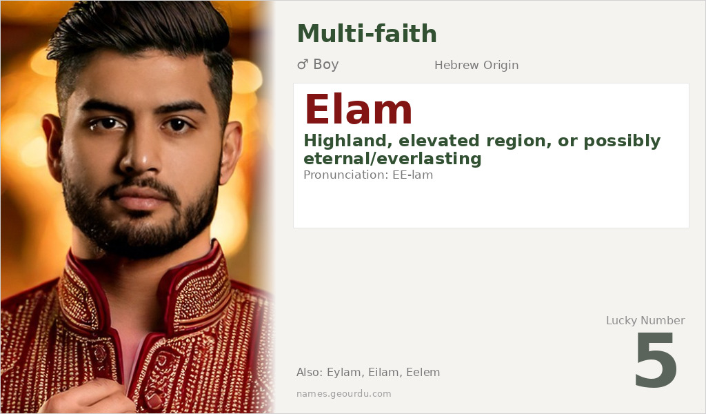 Elam Name Meaning and Details