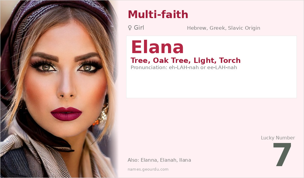 Elana Name Meaning and Details