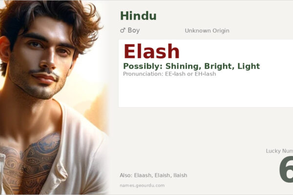 Elash Name Meaning — Origin, Gender & Details (2025)