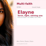 Elayne Name Meaning and Details