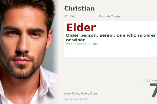 Elder Name Meaning — Origin, Gender & Details (2025)