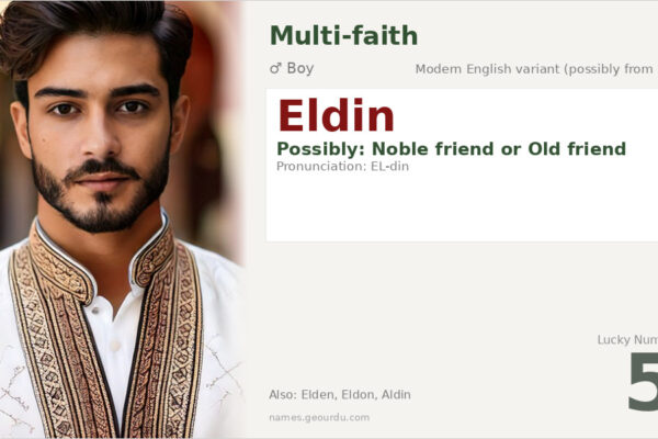 Eldin Name Meaning — Origin, Gender & Details (2025)