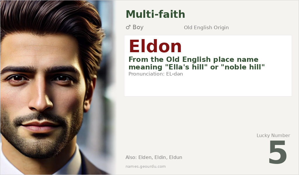 Eldon Name Meaning and Details