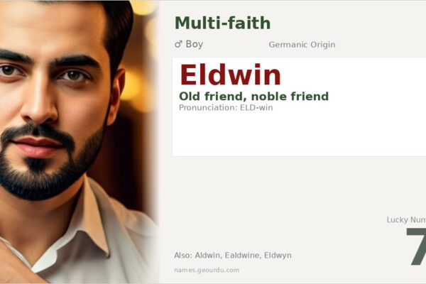 Eldwin Name Meaning — Origin, Gender & Details (2025)