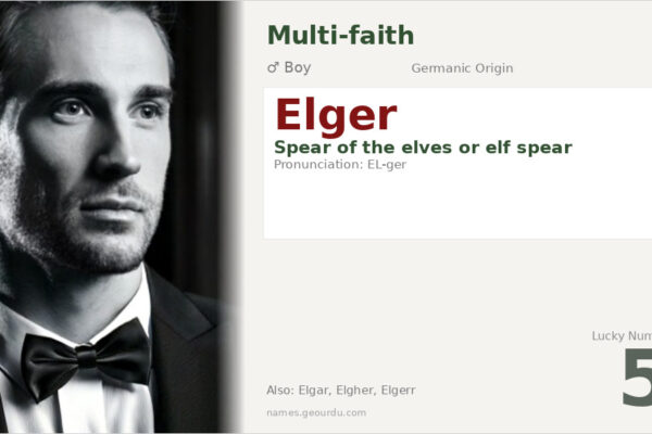 Elger Name Meaning — Germanic Origin, Boy Name & Details (2025)