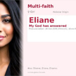 Eliane Name Meaning and Details