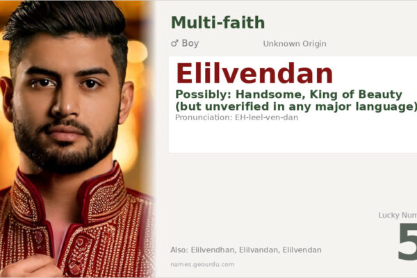 Elilvendan Name Meaning — Origin, Gender & Details (2025)