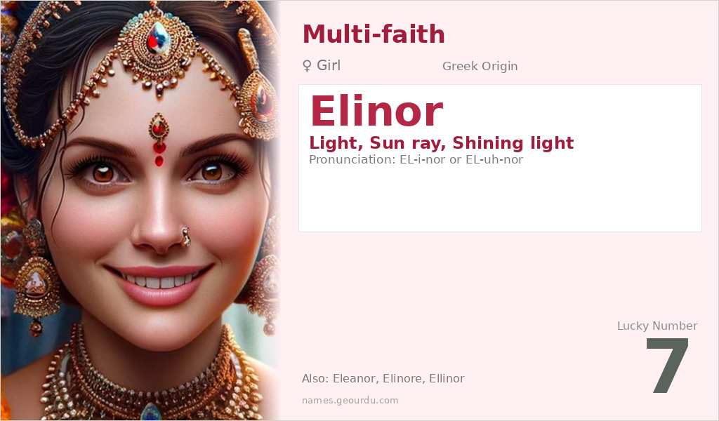 Elinor Name Meaning and Details