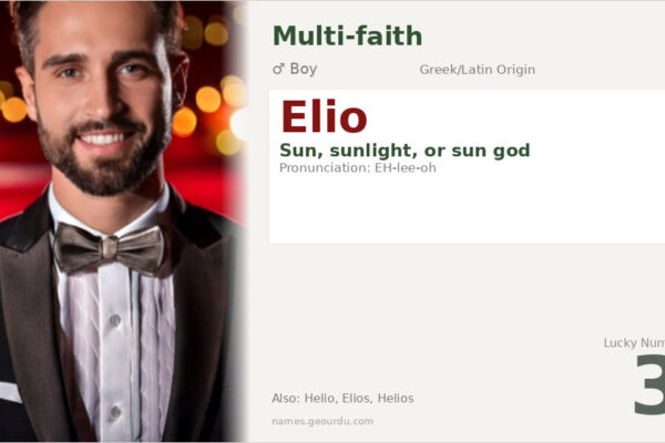 Elio Name Meaning — Sun Origin, Boy Name & Details (2025)