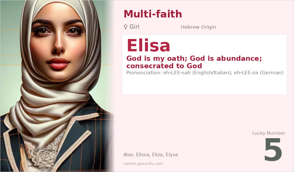 Elisa Name Meaning and Details