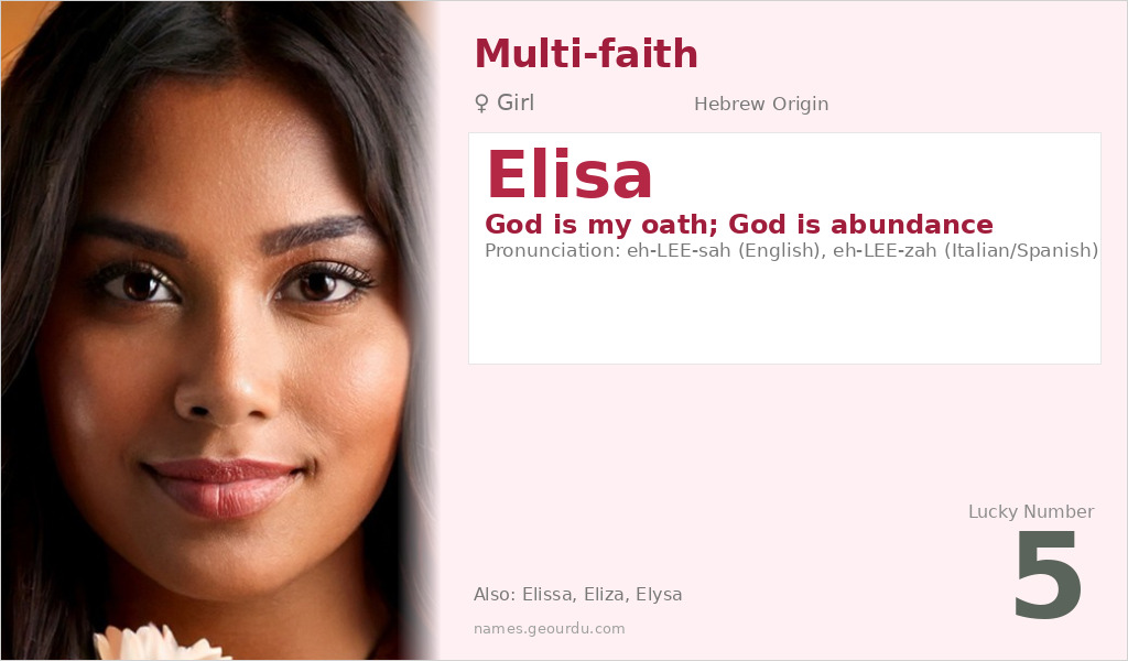 Elisa Name Meaning and Details