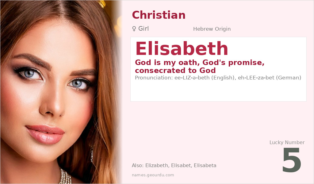 Elisabeth Name Meaning and Details