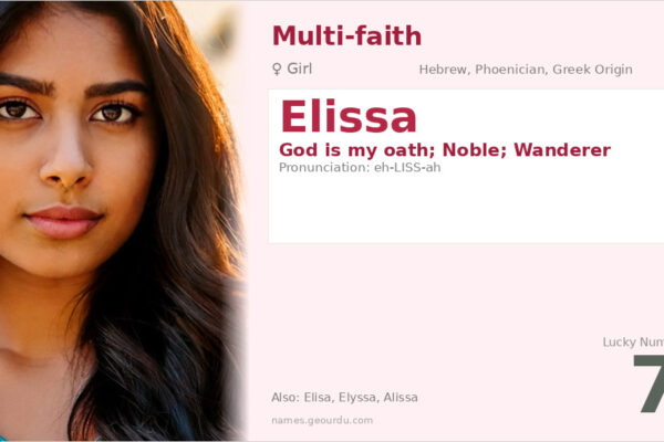 Elissa Name Meaning — Hebrew & Phoenician Origins, Girl Name Details (2025)