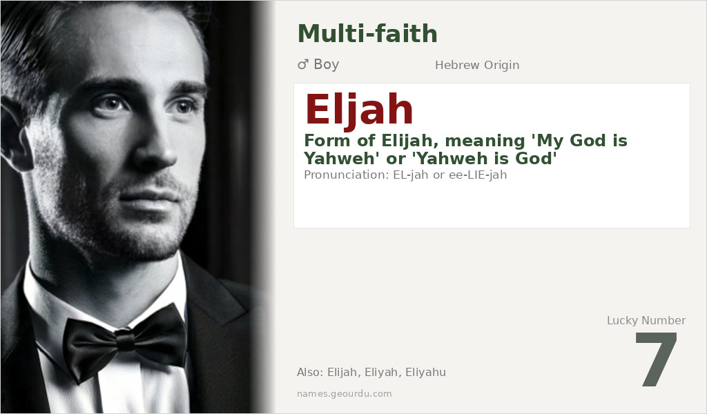 Eljah Name Meaning and Details