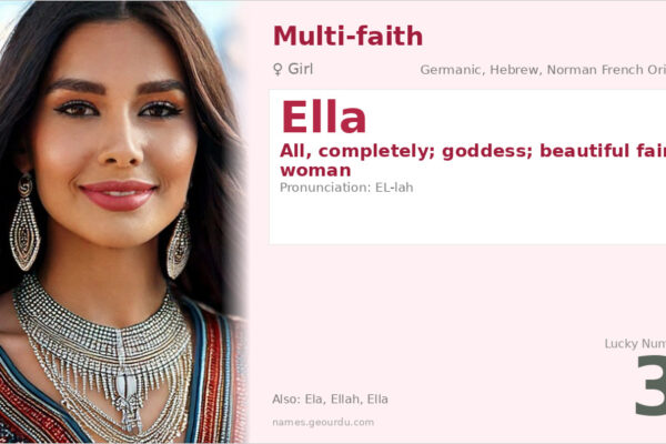 Ella Name Meaning — Germanic & Hebrew Origins, Girl Name Details (2025)