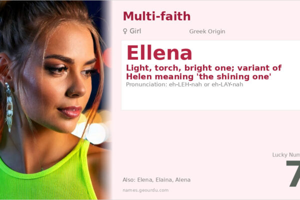 Ellena Name Meaning — Greek Origin, Girl’s Name & Complete Guide (2025)