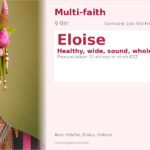 Eloise Name Meaning and Details