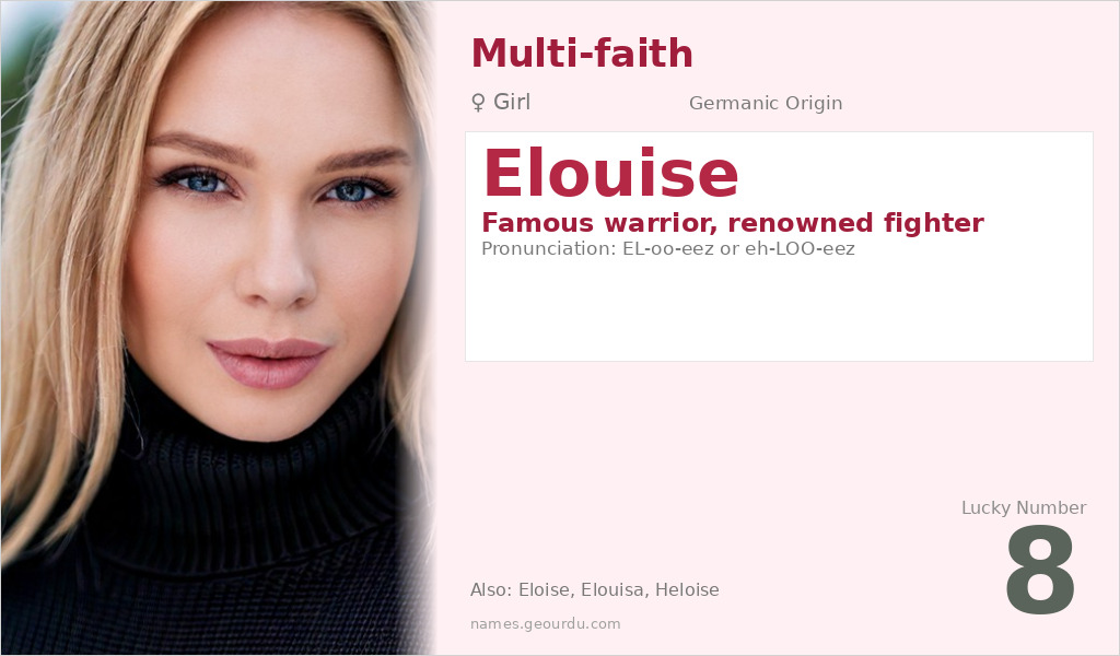 Elouise Name Meaning and Details