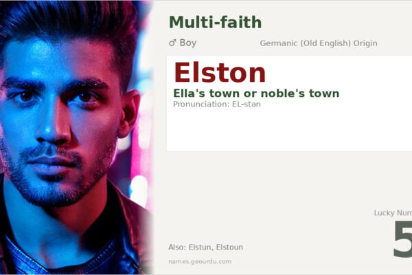 Elston Name Meaning — Origin, Gender & Details (2025)