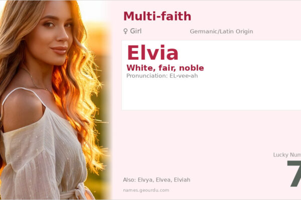 Elvia Name Meaning — Origin, Gender & Details (2025)