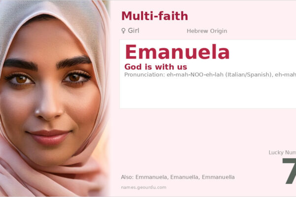 Emanuela Name Meaning — Hebrew Origin, Girl Name & Details (2025)