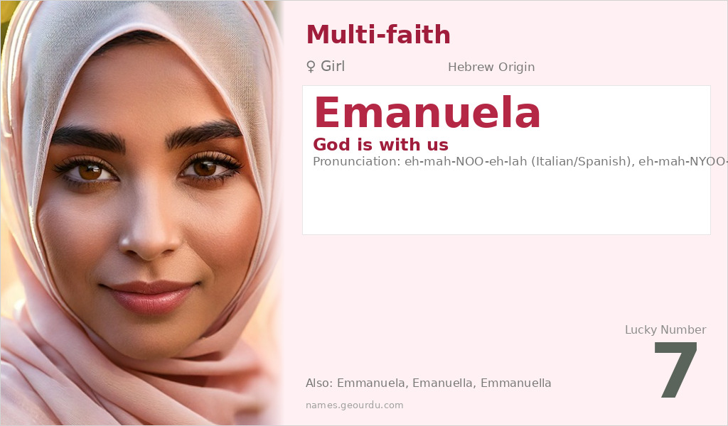 Emanuela Name Meaning and Details