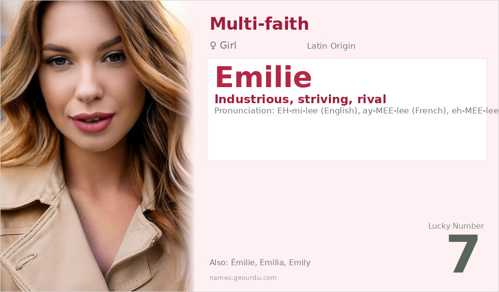Emilie Name Meaning and Details