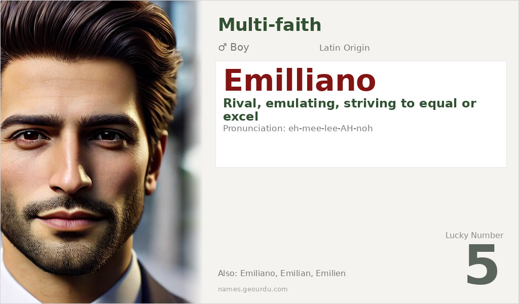 Emilliano Name Meaning and Details