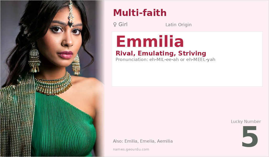 Emmilia Name Meaning and Details