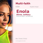 Enola Name Meaning and Details