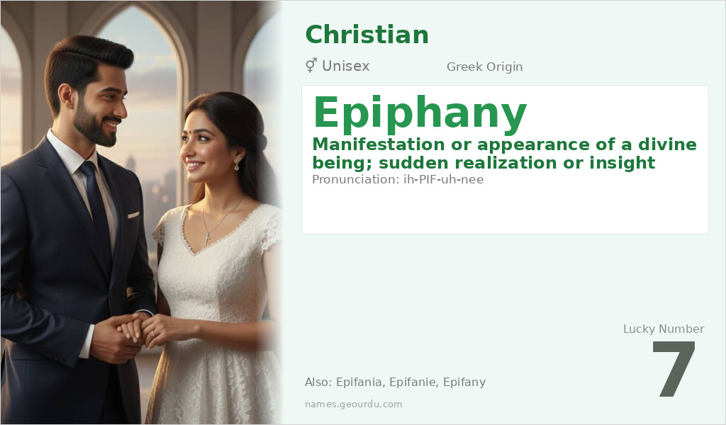 Epiphany Name Meaning and Details