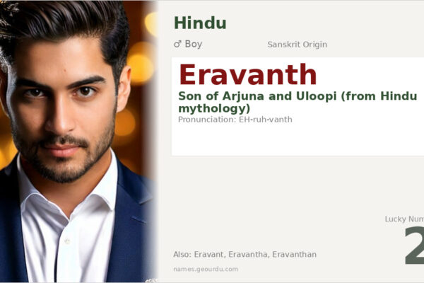 Eravanth Name Meaning — Hindu Origin, Boy Name & Mythology (2025)