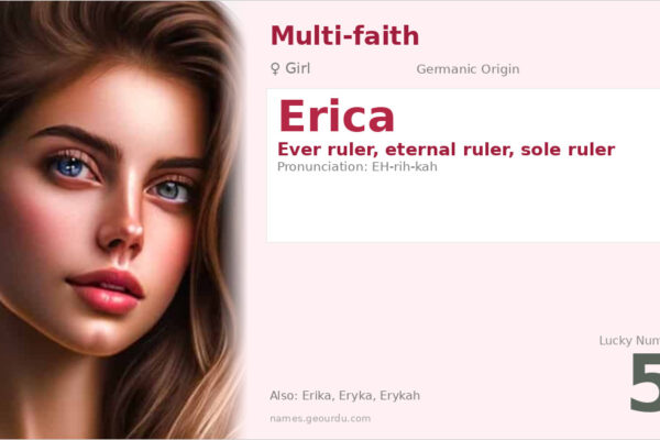 Erica Name Meaning — Germanic Origin, Girl Name & Details (2025)