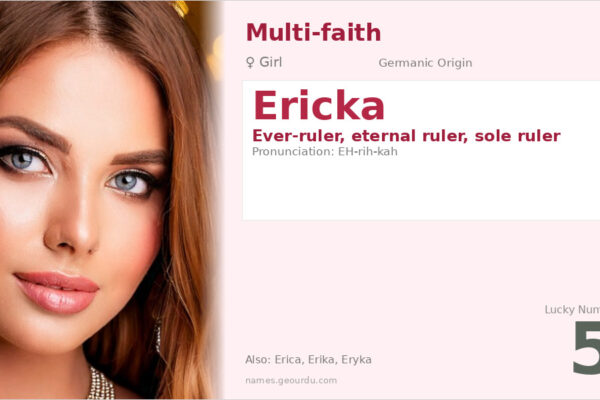 Ericka Name Meaning — Germanic Origin, Girl Name & Details (2025)