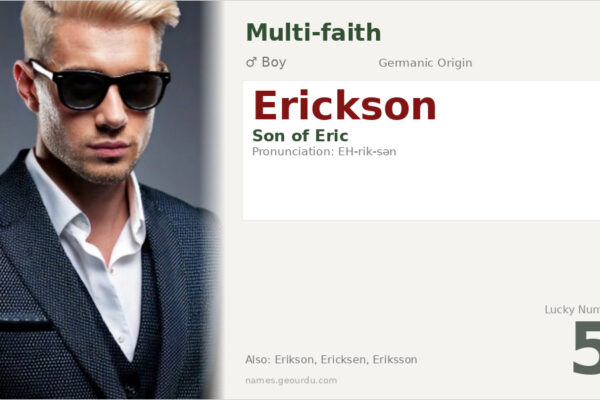 Erickson Name Meaning — Origin, Gender & Details (2025)