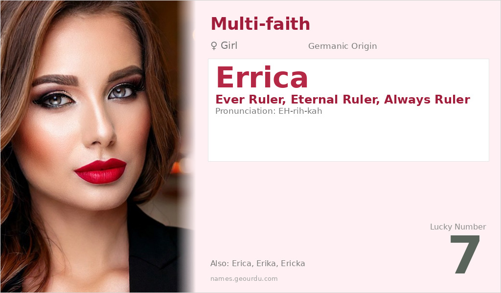 Errica Name Meaning and Details