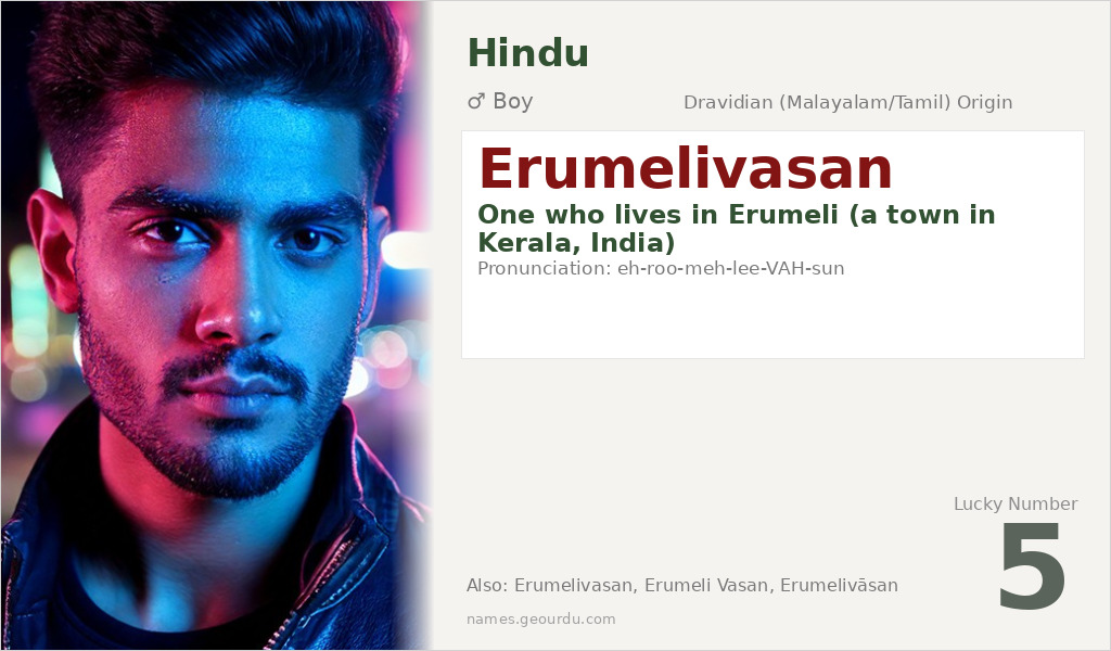 Erumelivasan Name Meaning and Details