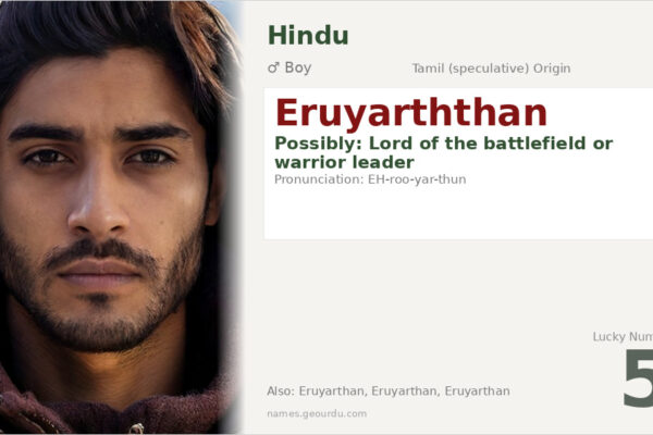 Eruyarththan Meaning — Origin, Gender & Details (2025)