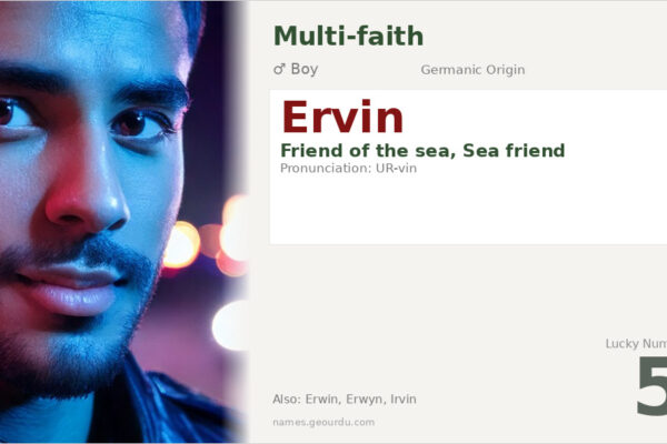 Ervin Name Meaning — Origin, Gender & Details (2025)