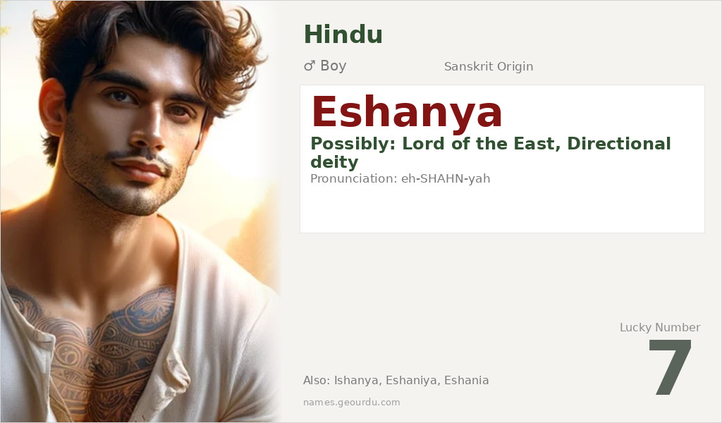 Eshanya Name Meaning and Details