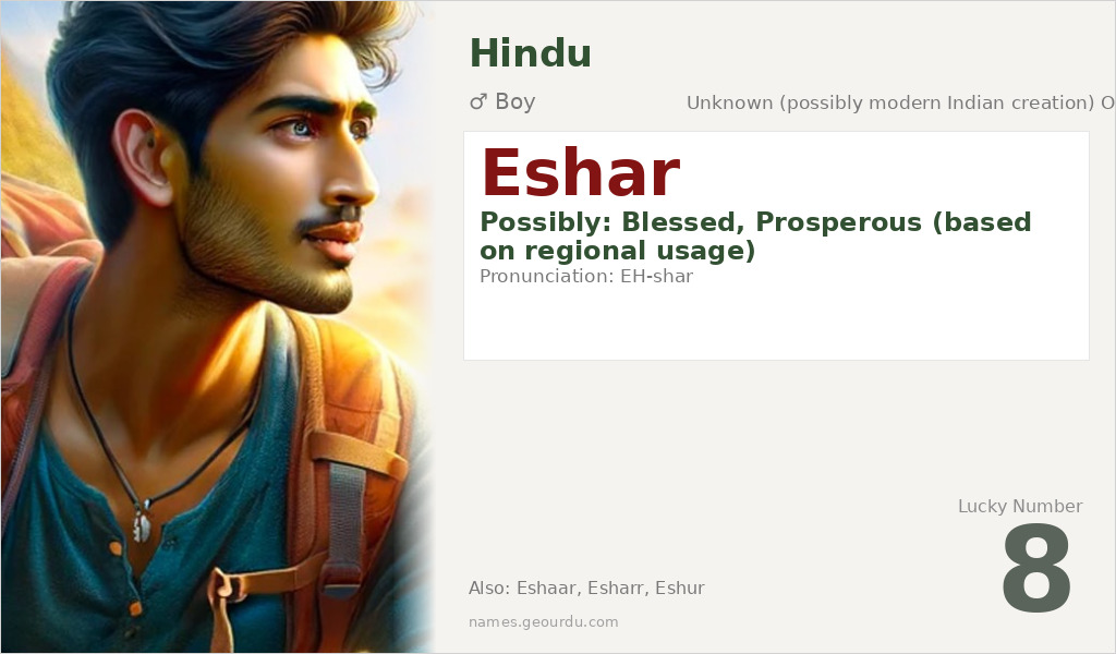 Eshar Name Meaning and Details