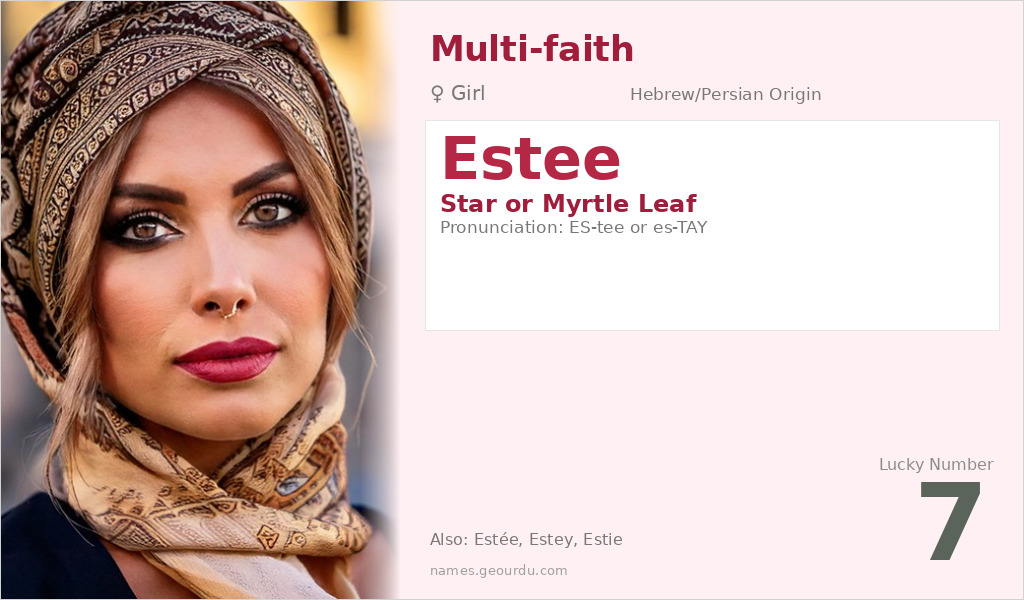 Estee Name Meaning and Details