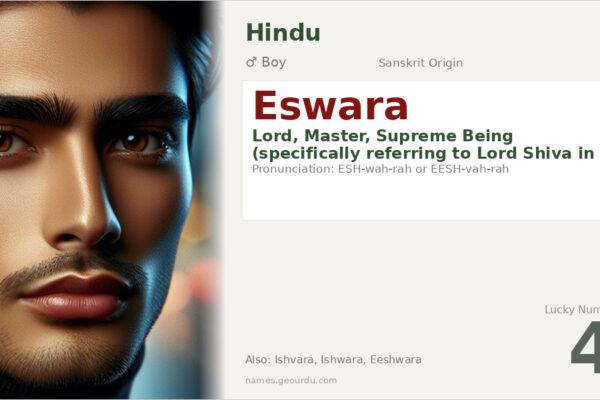 Eswara Name Meaning — Sanskrit Origin, Hindu Significance & Details (2025)