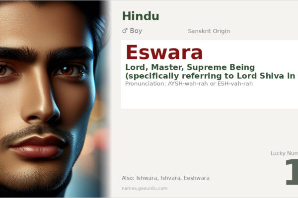 Eswara Name Meaning — Sanskrit Origin, Hindu Boy Name & Details (2025)