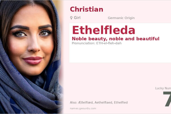 Ethelfleda Meaning — Noble Beauty, Origin & History (2025)