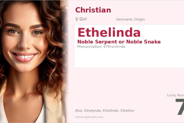 Ethelinda Name Meaning — Noble Serpent Origin & Details (2025)