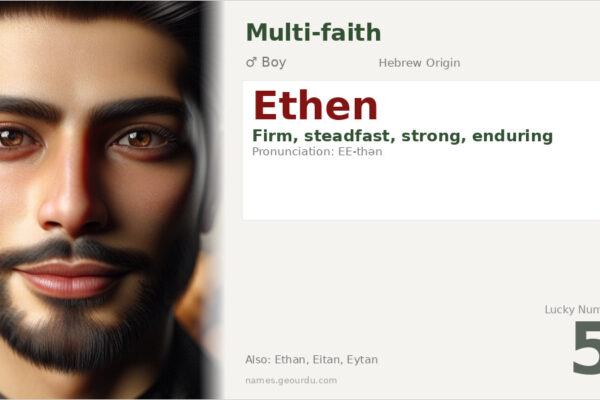 Ethen Name Meaning — Hebrew Origin, Boy’s Name & Details (2025)