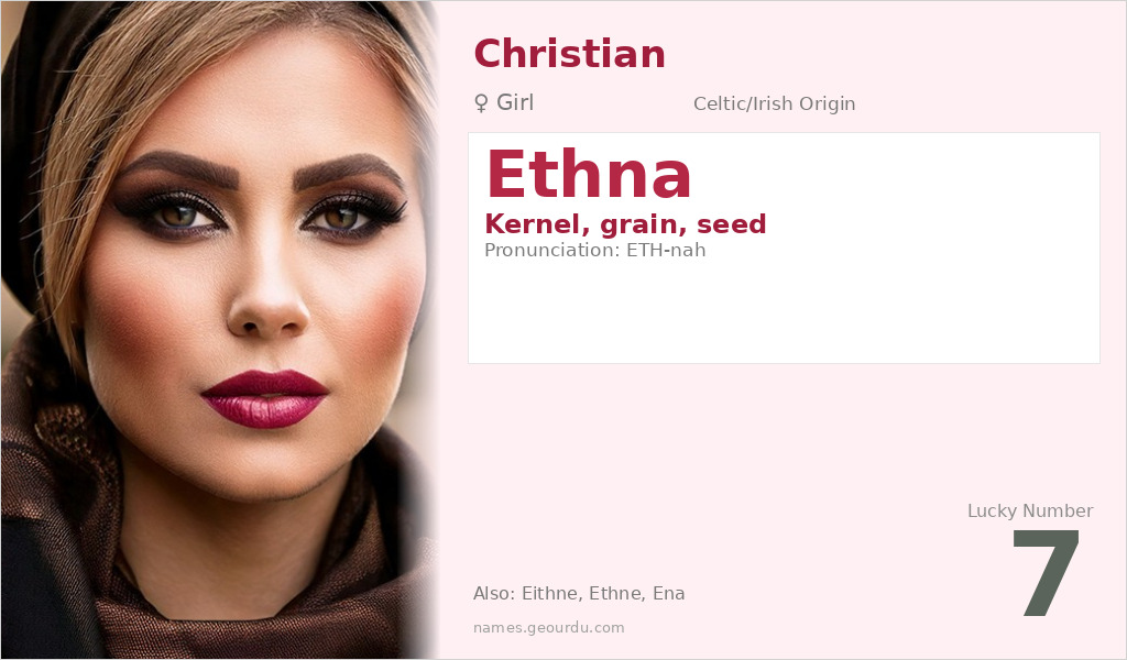 Ethna Name Meaning and Details