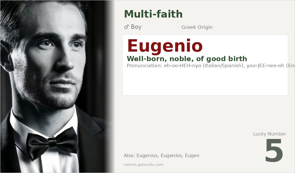 Eugenio Name Meaning and Details