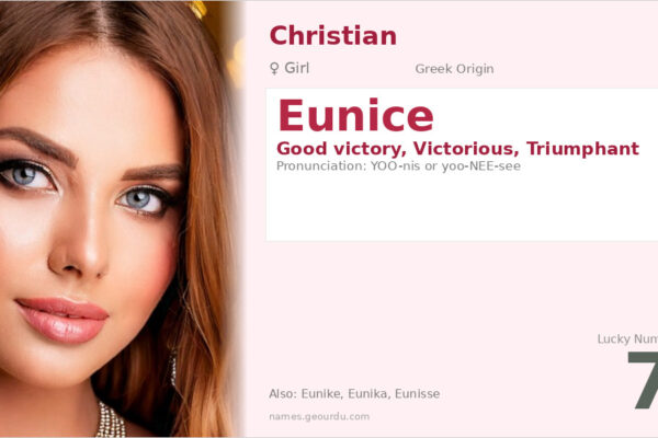 Eunice Name Meaning — Greek Origin, Biblical Significance & Details (2025)